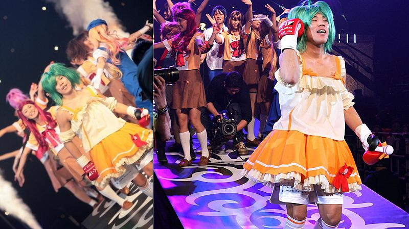 Illustration for article titled Wearing A Dress, This Cosplayer Will Kick Your Butt